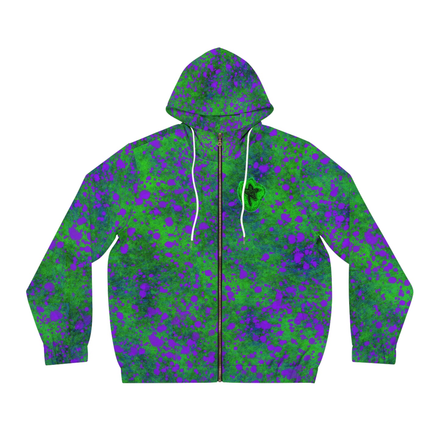 Full-Zip Hoodie (AOP) Bright Colors Version