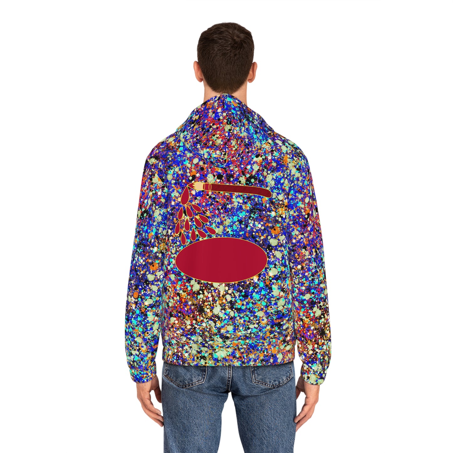 The Painters Colorful Magic Full-Zip Hoodie (AOP) Bright Colors Version