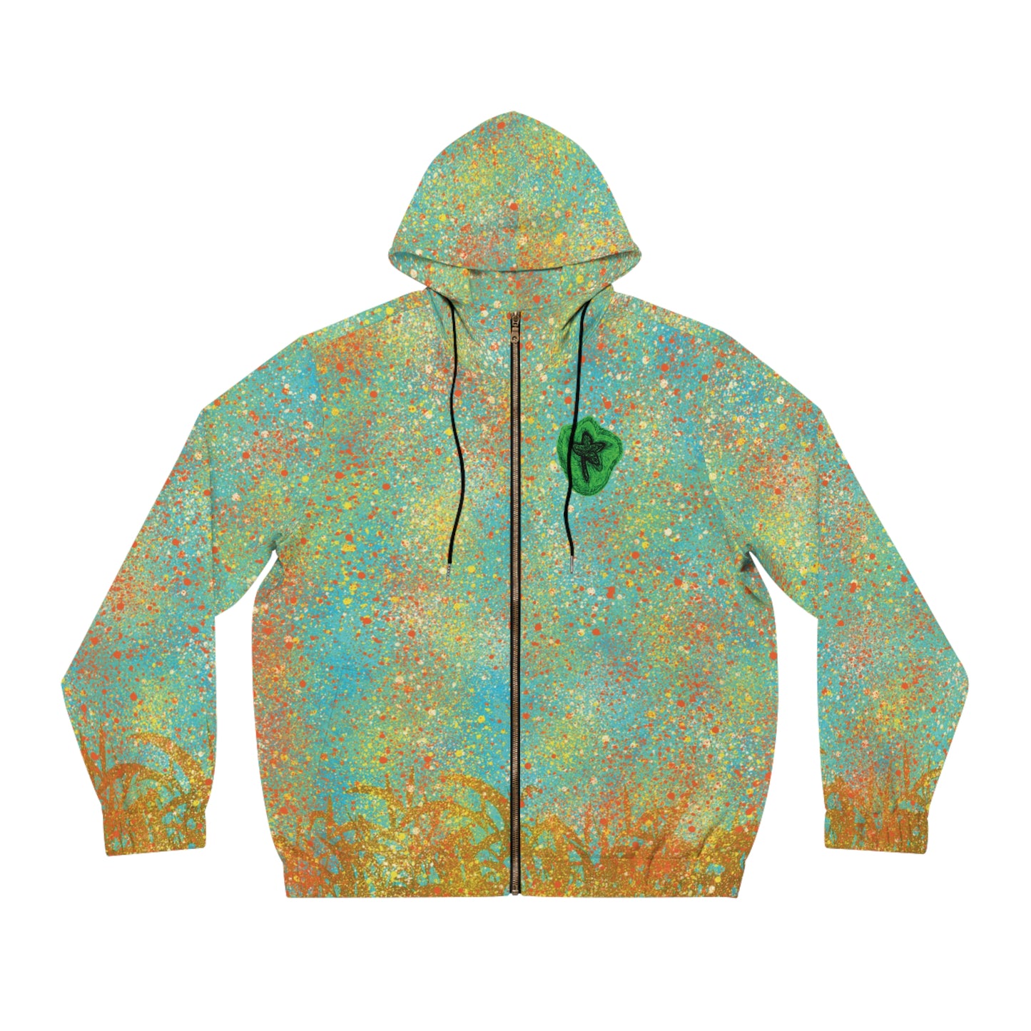 Full-Zip Hoodie (AOP) Natural Colors Version