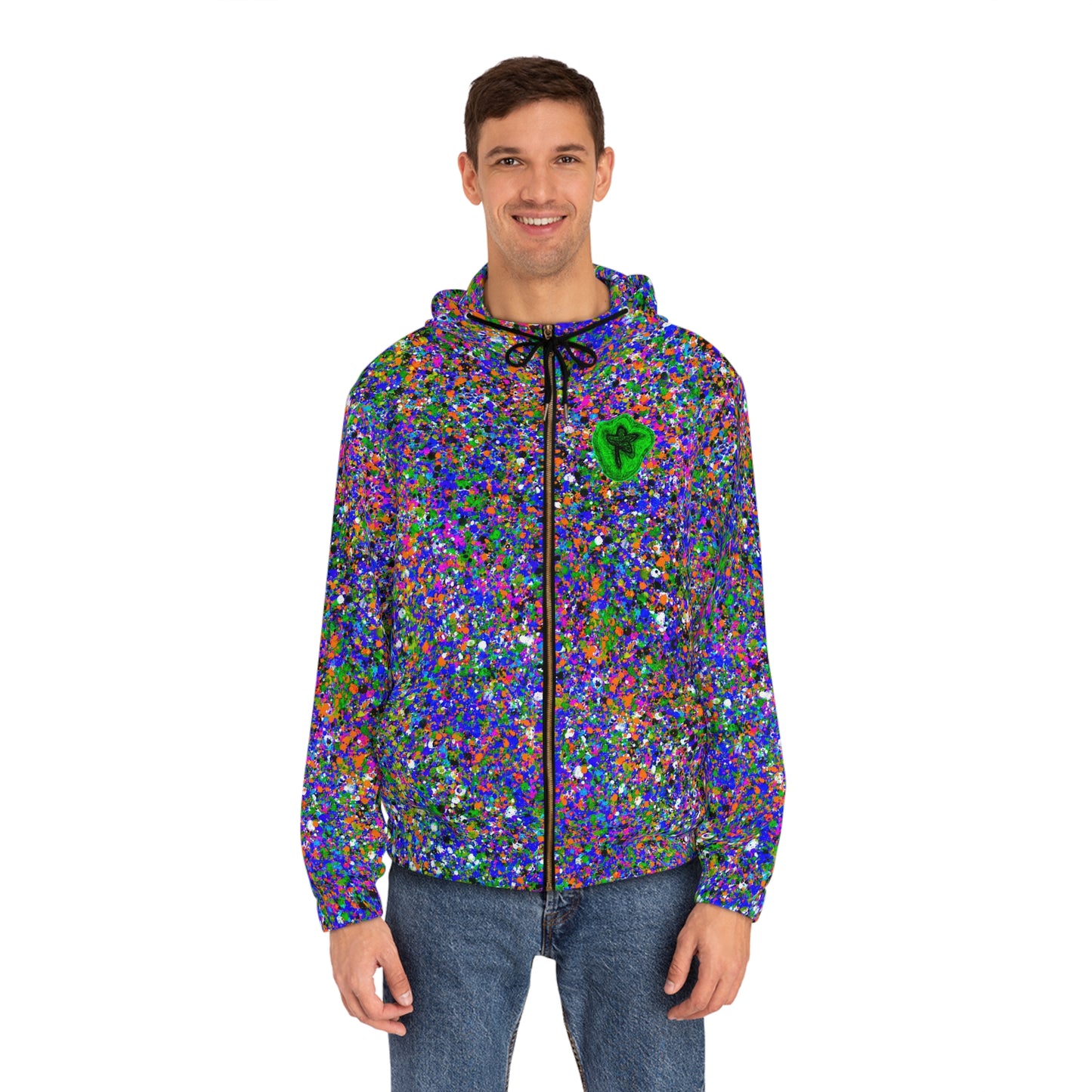 Full-Zip Hoodie (AOP) Bright Colors Version