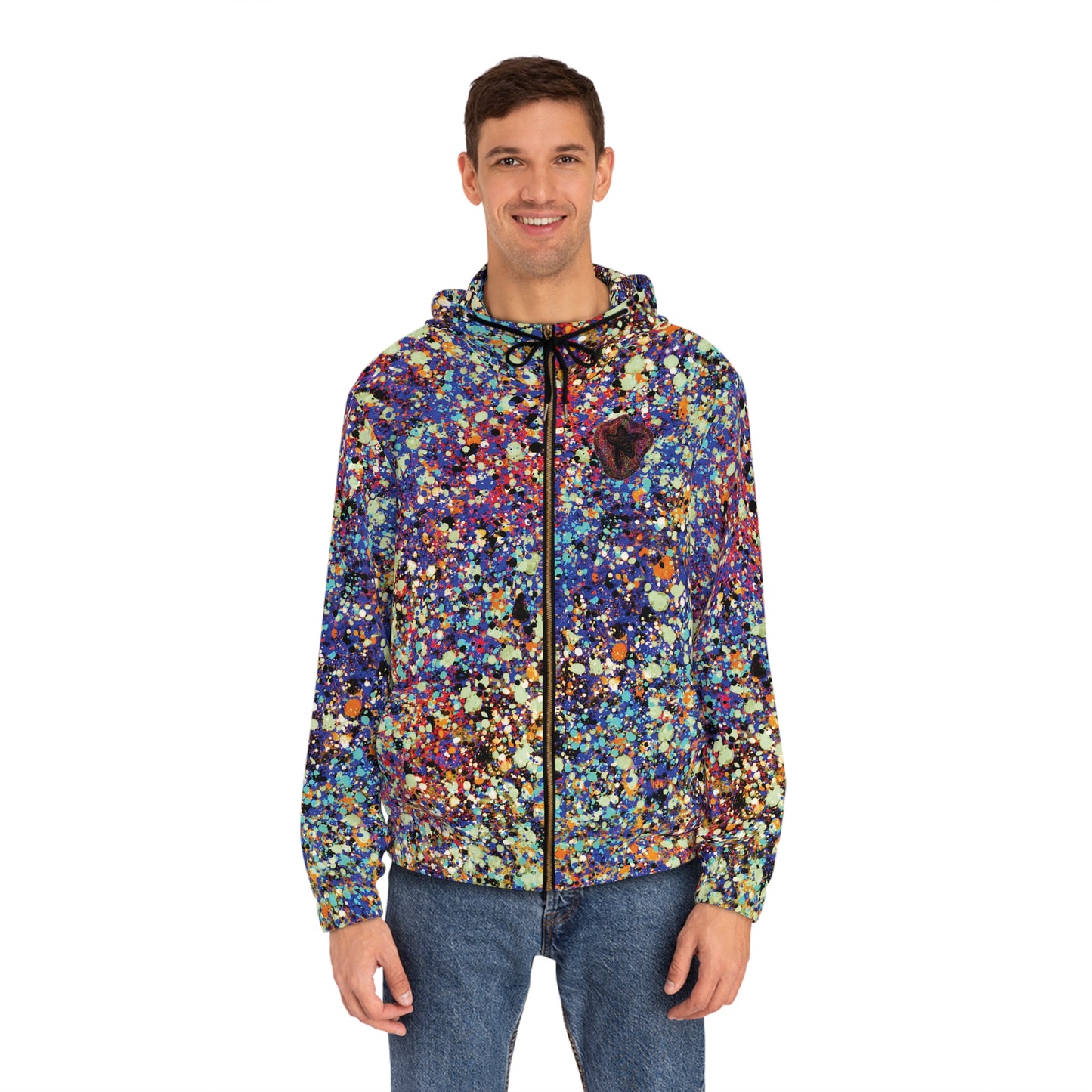 The Painters Colorful Magic Full-Zip Hoodie (AOP) Natural Colors Version