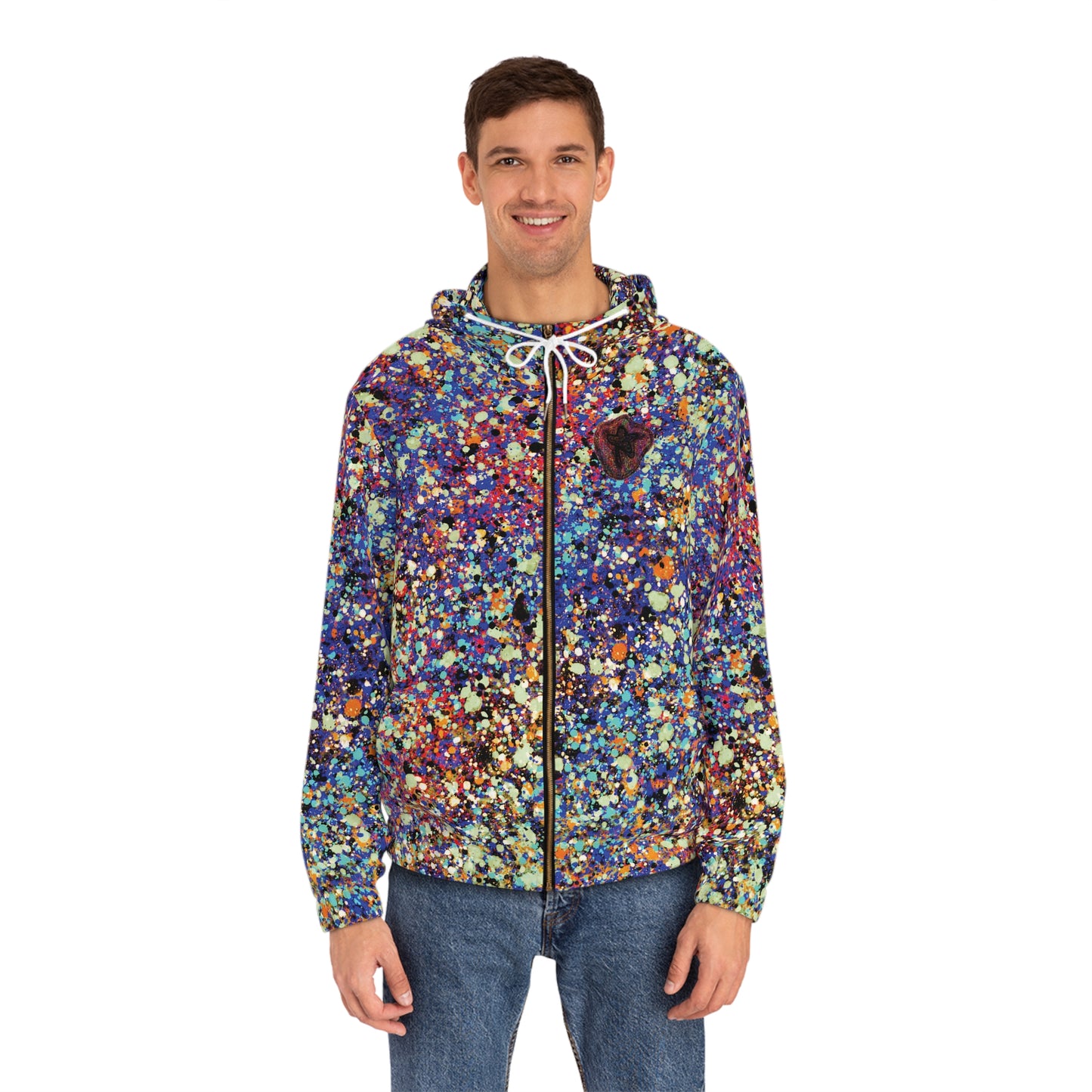 The Painters Colorful Magic Full-Zip Hoodie (AOP) Natural Colors Version