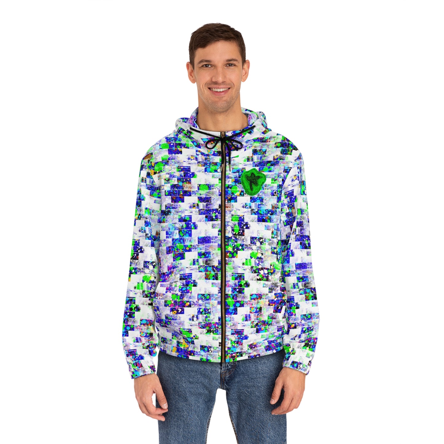 Full-Zip Hoodie (AOP) Bright Colors Version