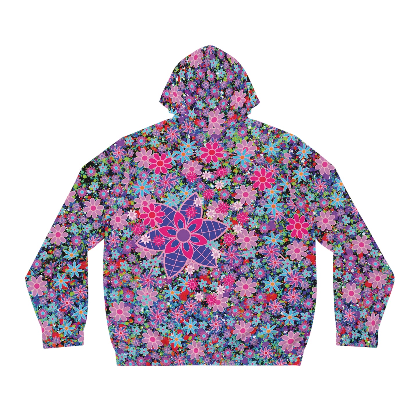 Flowers Full-Zip Hoodie (AOP) Natural Colors Version