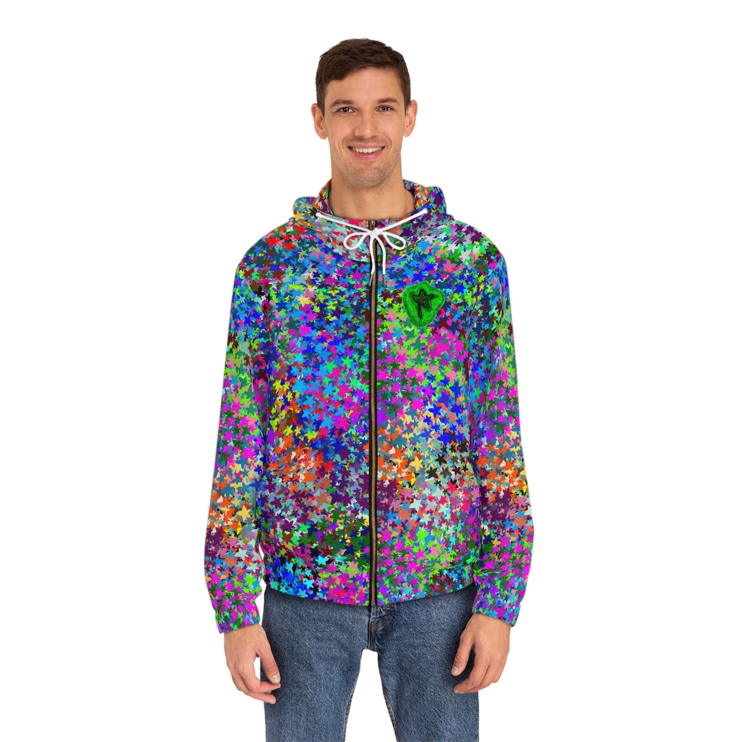 Full-Zip Hoodie (AOP) Bright Colors Version