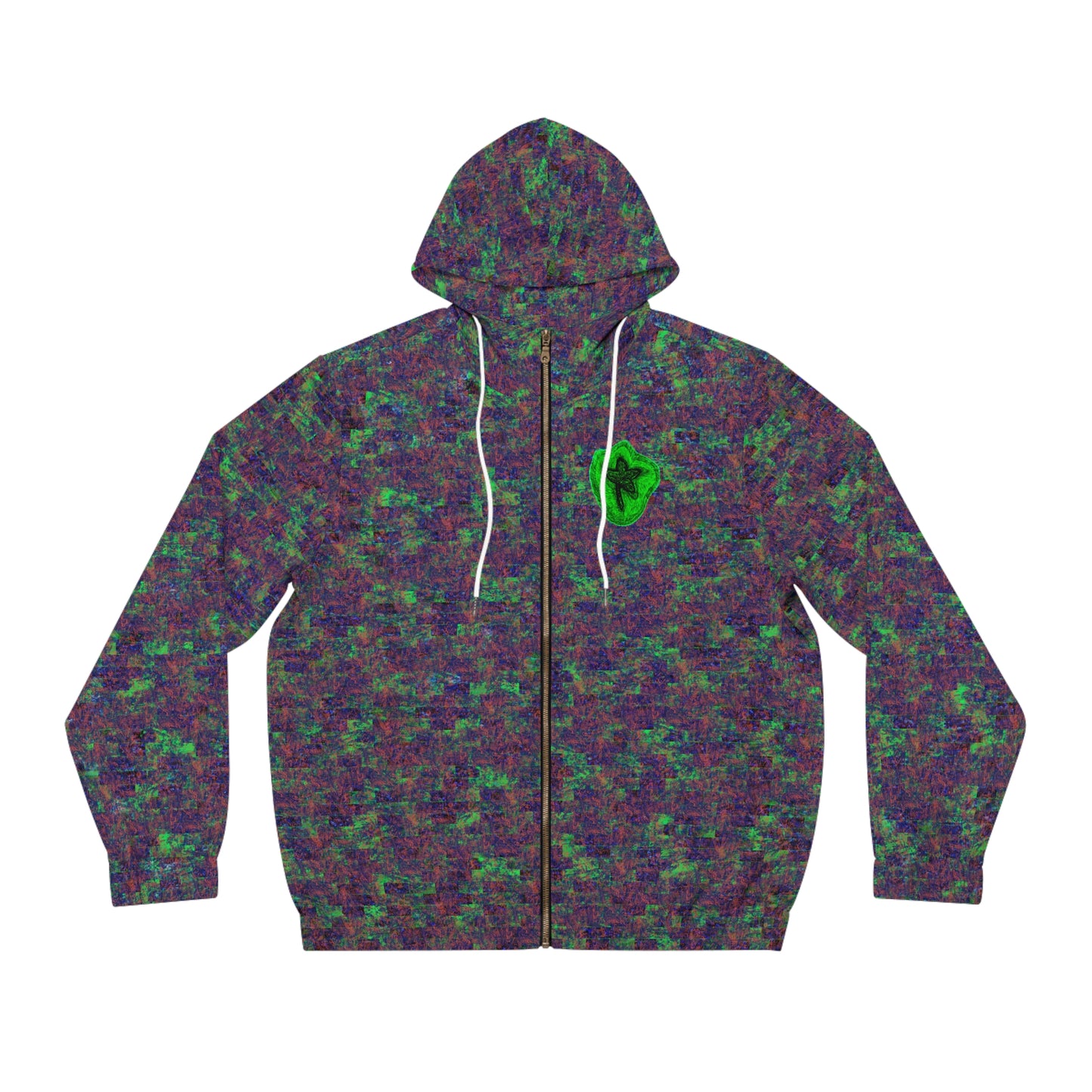 Full-Zip Hoodie (AOP) Bright Colors Version