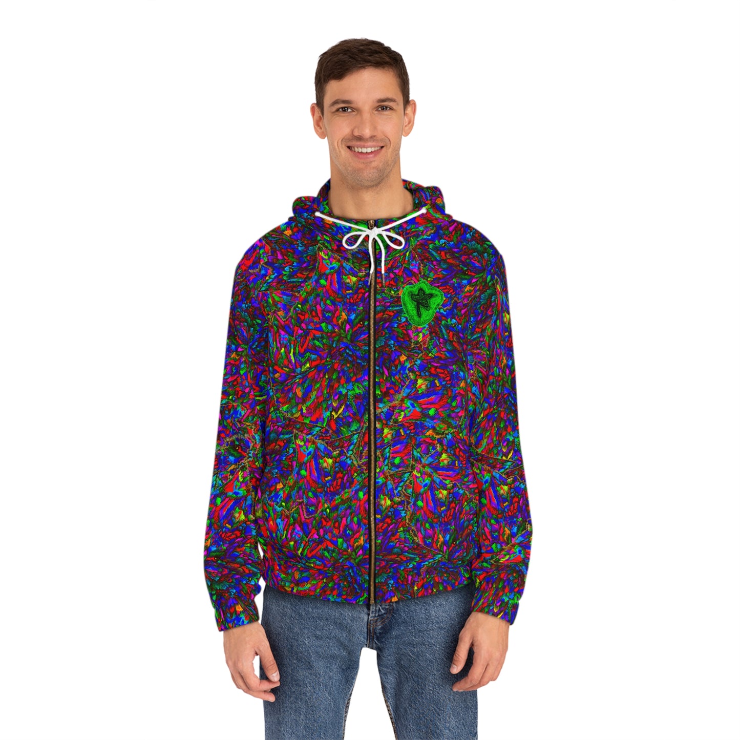 Full-Zip Hoodie (AOP) Bright Colors Version