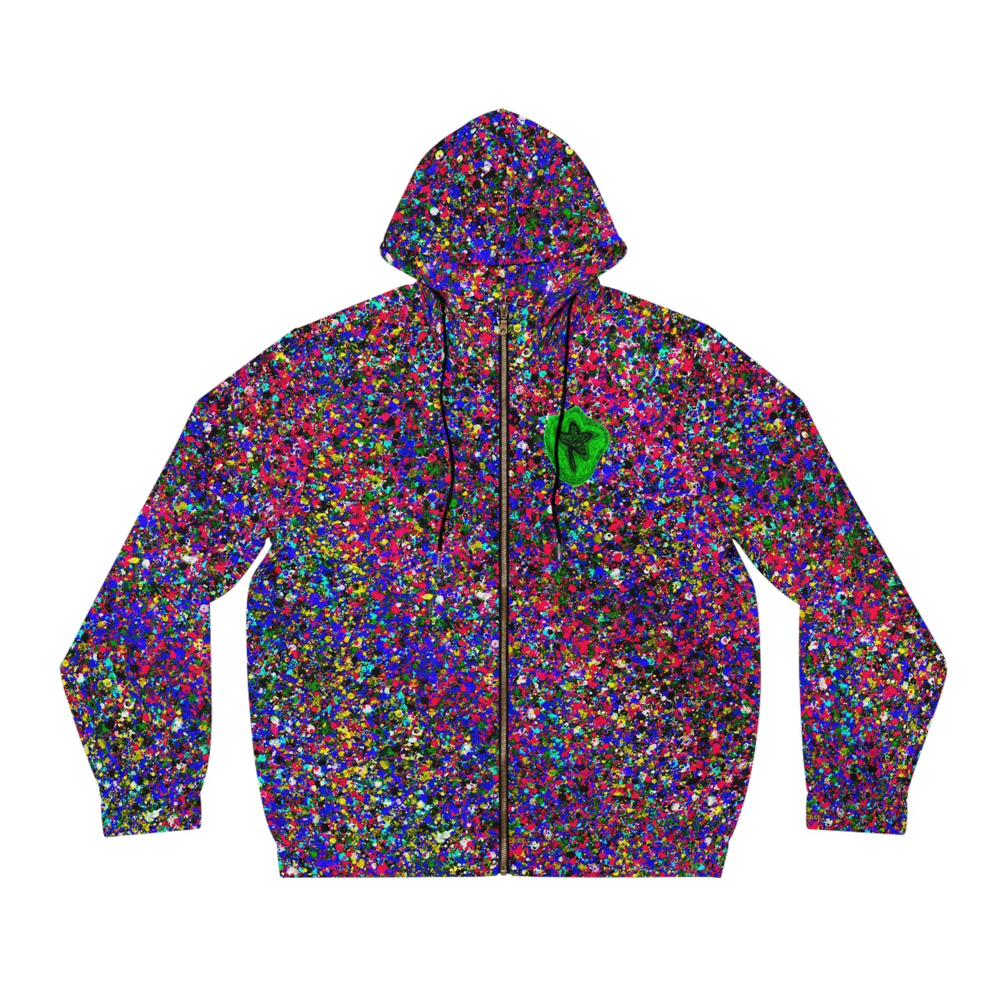 Full-Zip Hoodie (AOP) Bright Colors Version