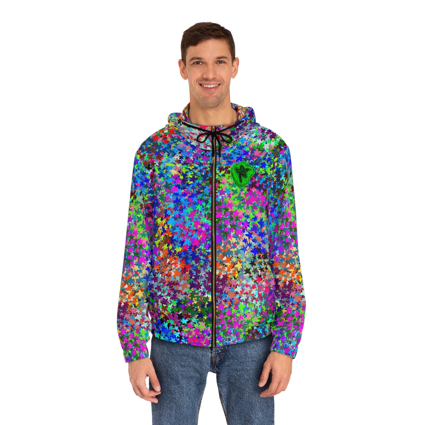 Full-Zip Hoodie (AOP) Bright Colors Version