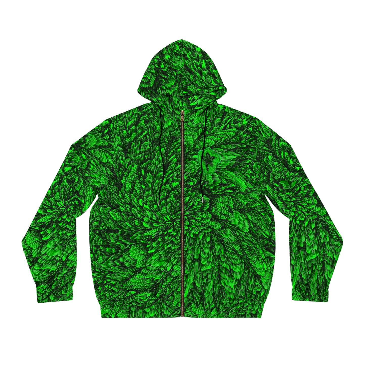 Full-Zip Hoodie (AOP) Bright Colors Version