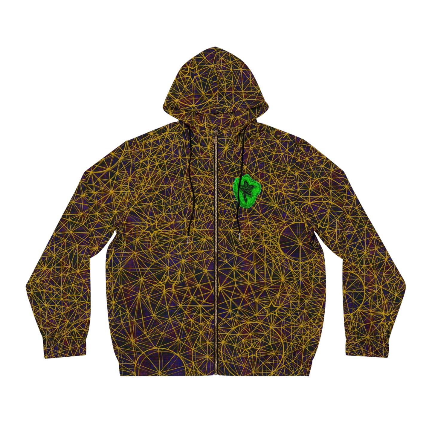 Full-Zip Hoodie (AOP) Bright Colors Version