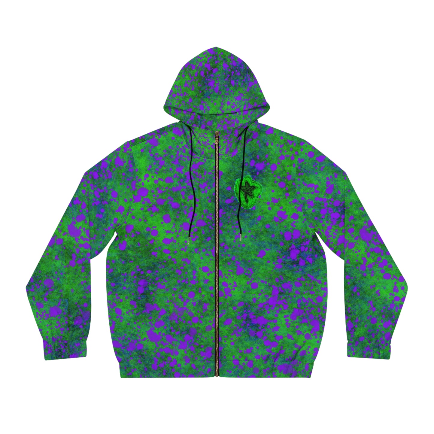 Full-Zip Hoodie (AOP) Bright Colors Version