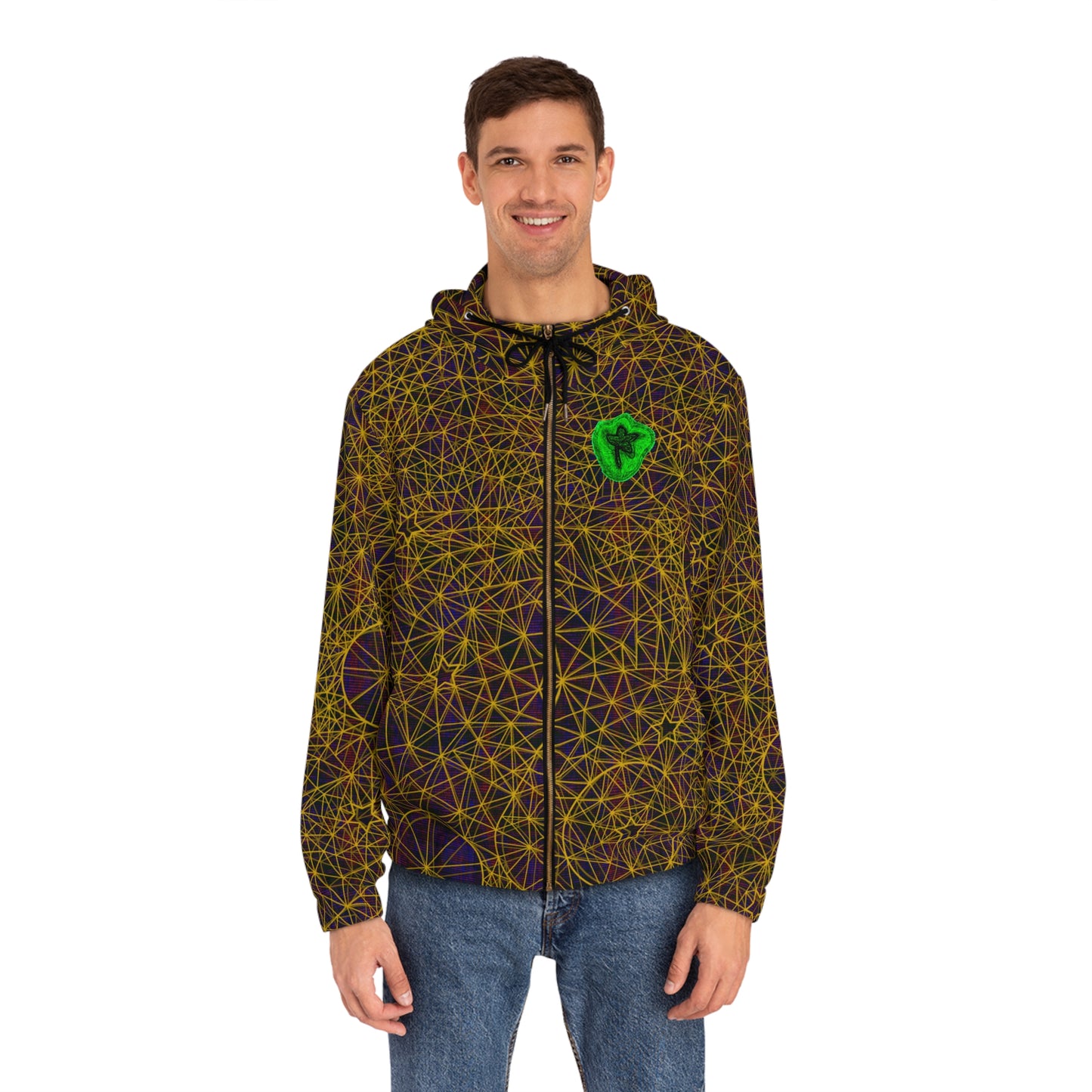 Full-Zip Hoodie (AOP) Bright Colors Version