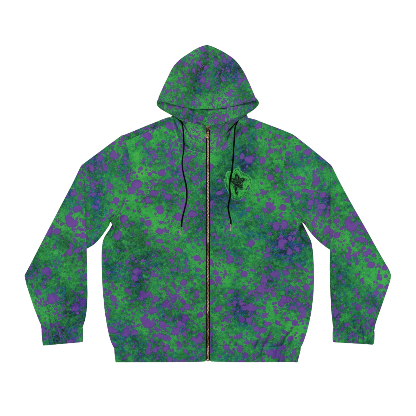 Full-Zip Hoodie (AOP) Natural Colors Version