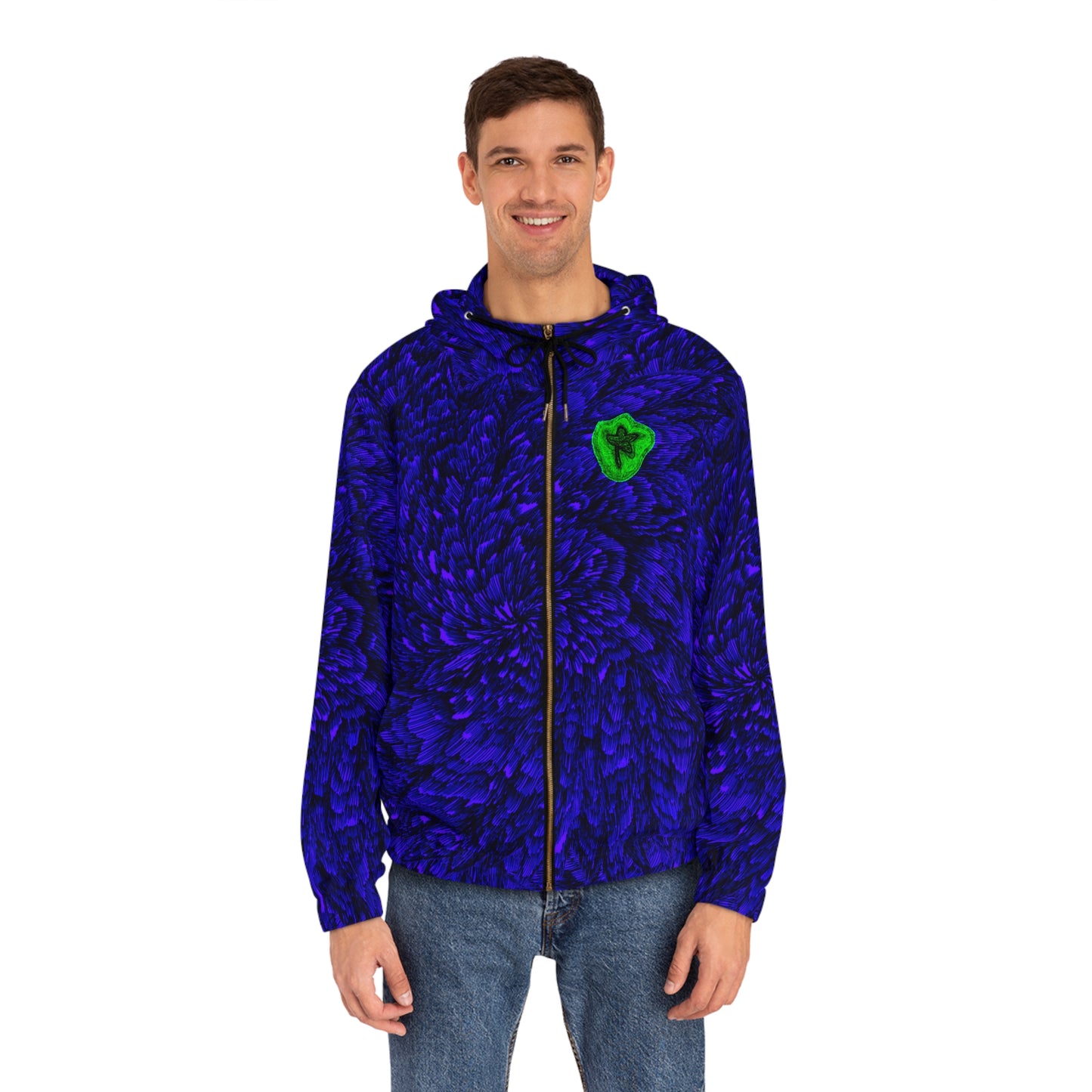 Full-Zip Hoodie (AOP) Bright Colors Version