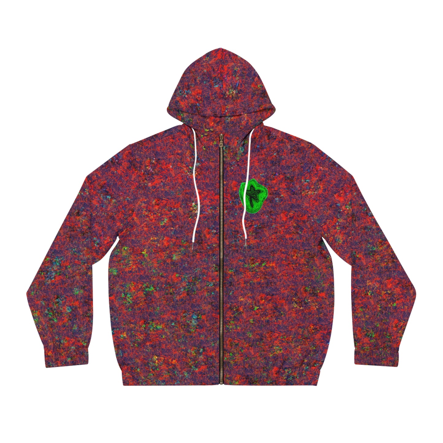 Full-Zip Hoodie (AOP) Bright Colors Version