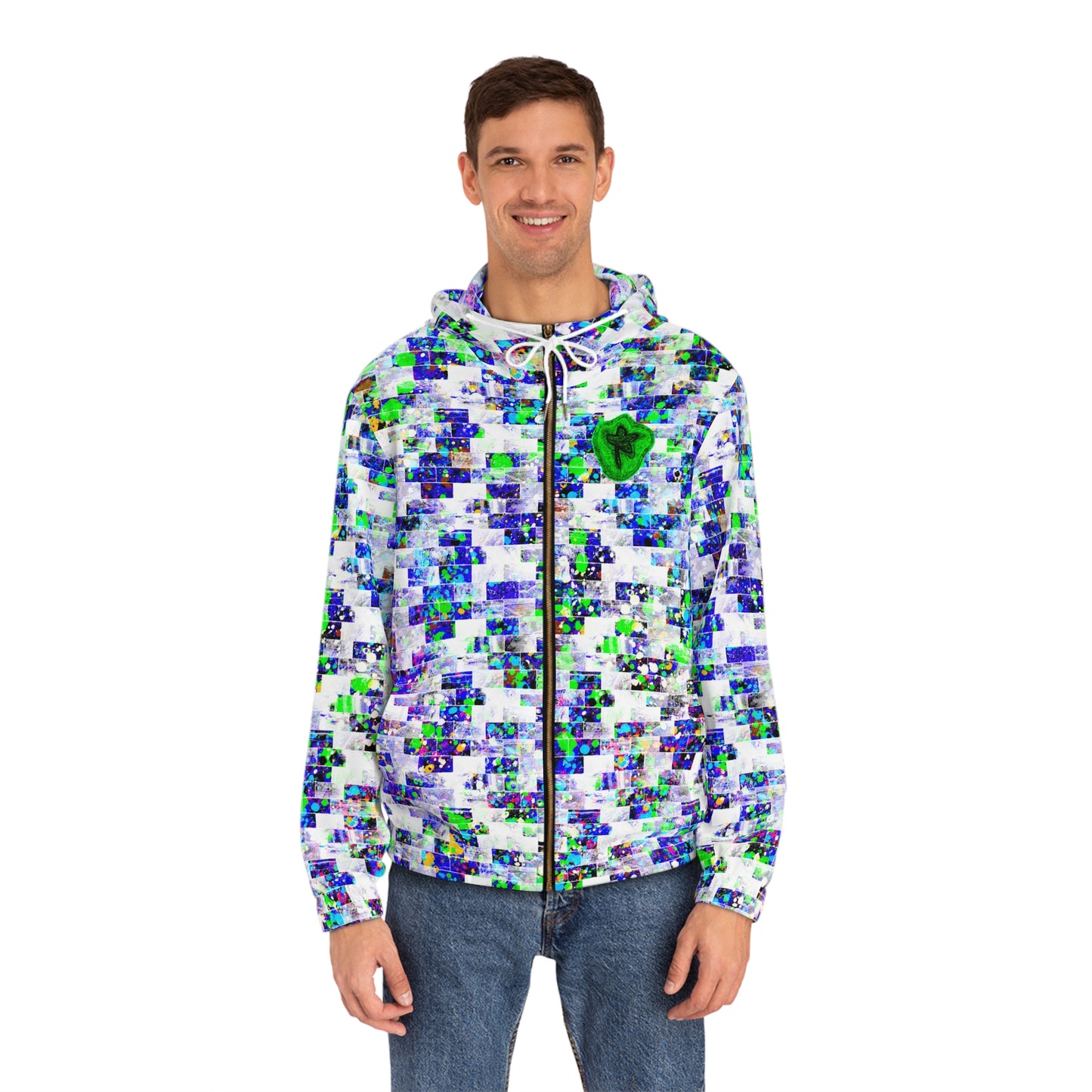 Full-Zip Hoodie (AOP) Bright Colors Version