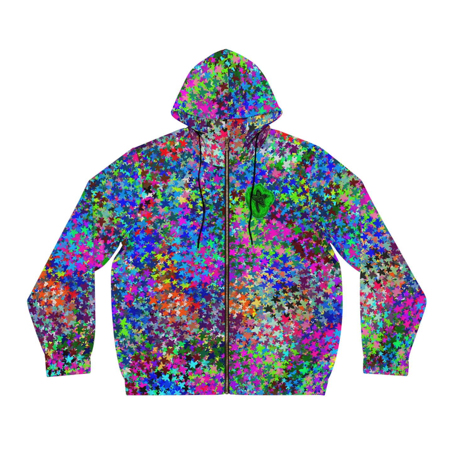 Full-Zip Hoodie (AOP) Bright Colors Version