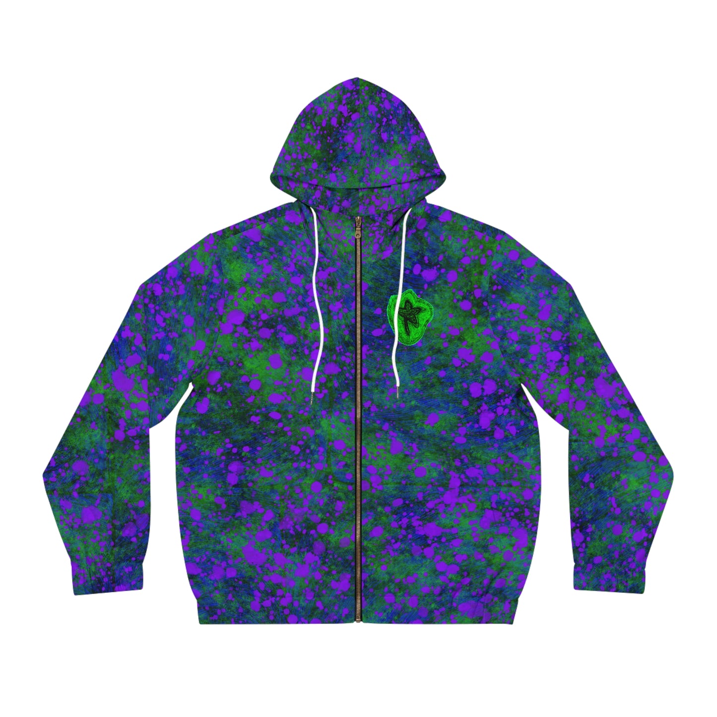 Full-Zip Hoodie (AOP) Bright Colors Version