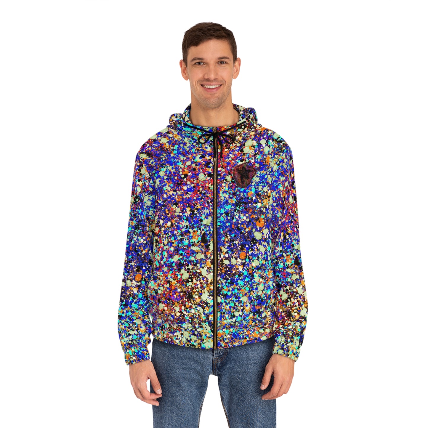 The Painters Colorful Magic Full-Zip Hoodie (AOP) Bright Colors Version