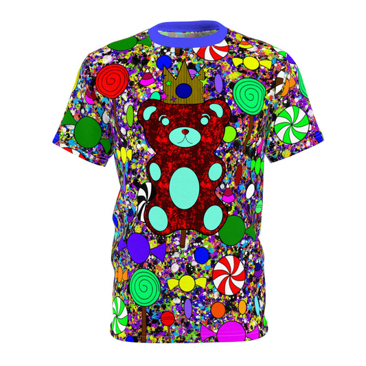 The Candy Bear King AOP Cut & Sew Tee Bright Colors Version