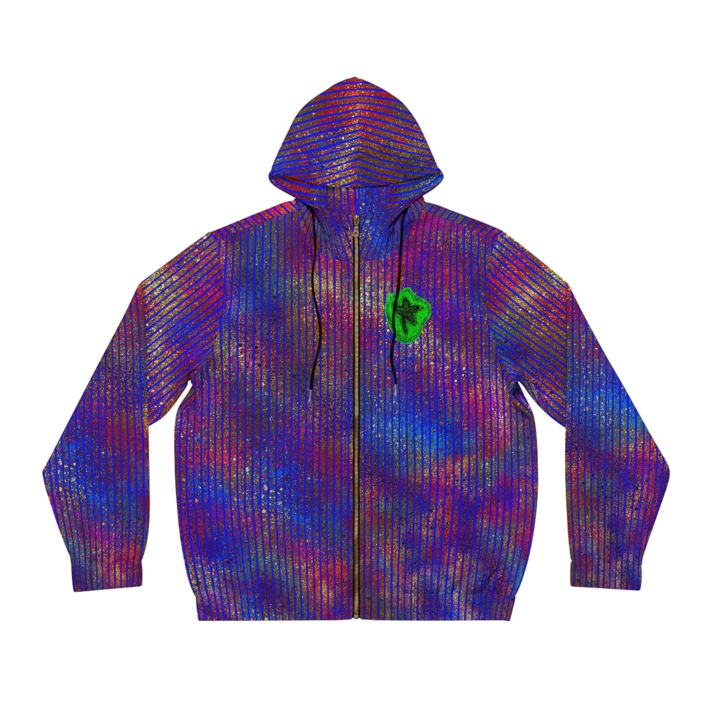 Full-Zip Hoodie (AOP) Bright Colors Version