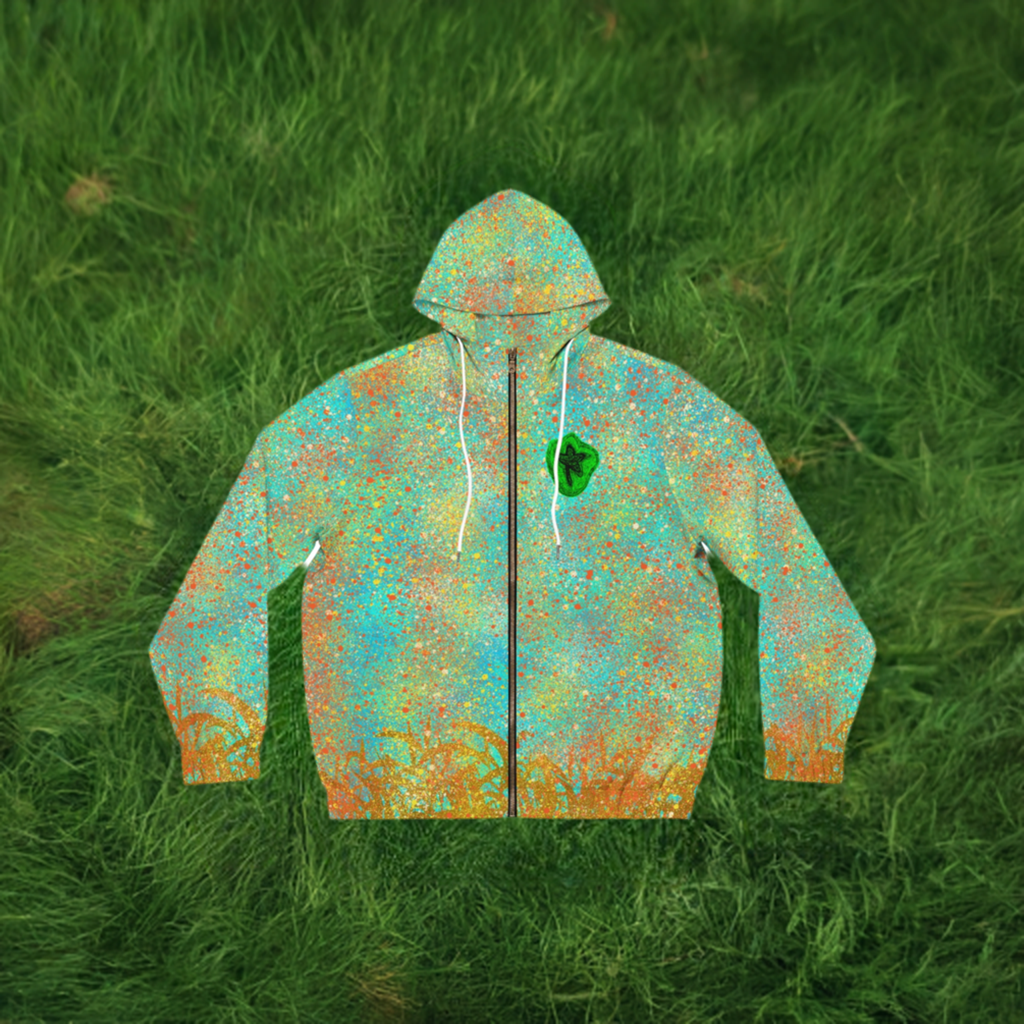 Full-Zip Hoodie (AOP) Bright Colors Version